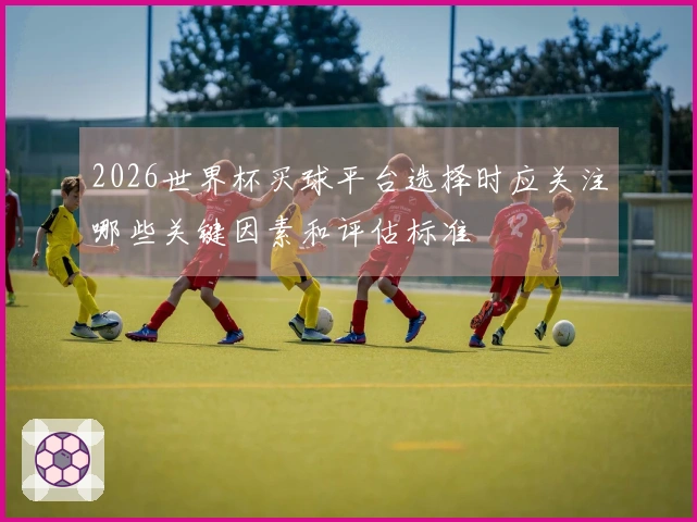 2026世界杯买球平台选择时应关注哪些关键因素和评估标准